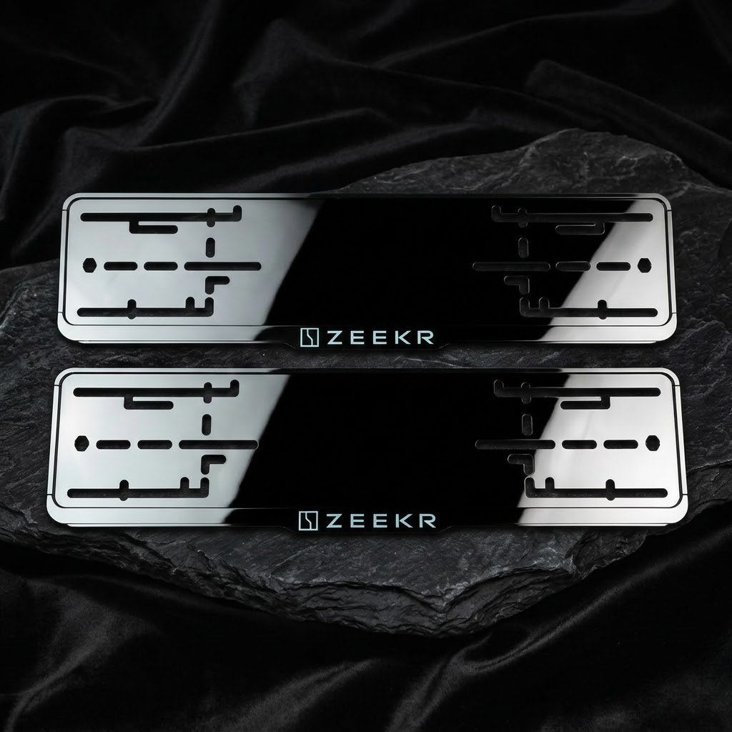 3D рамки номерного знака Zeekr 001 / 007 / X — дизайн 2 — фото 1